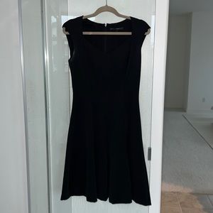 Scuba a line dress sweetheart neckline